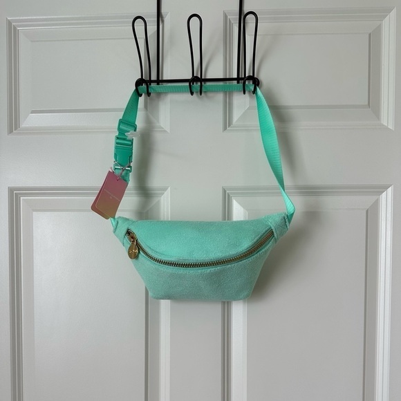 Stoney Clover Lane Green Terry Cloth Fanny Pack - Picture 1 of 7